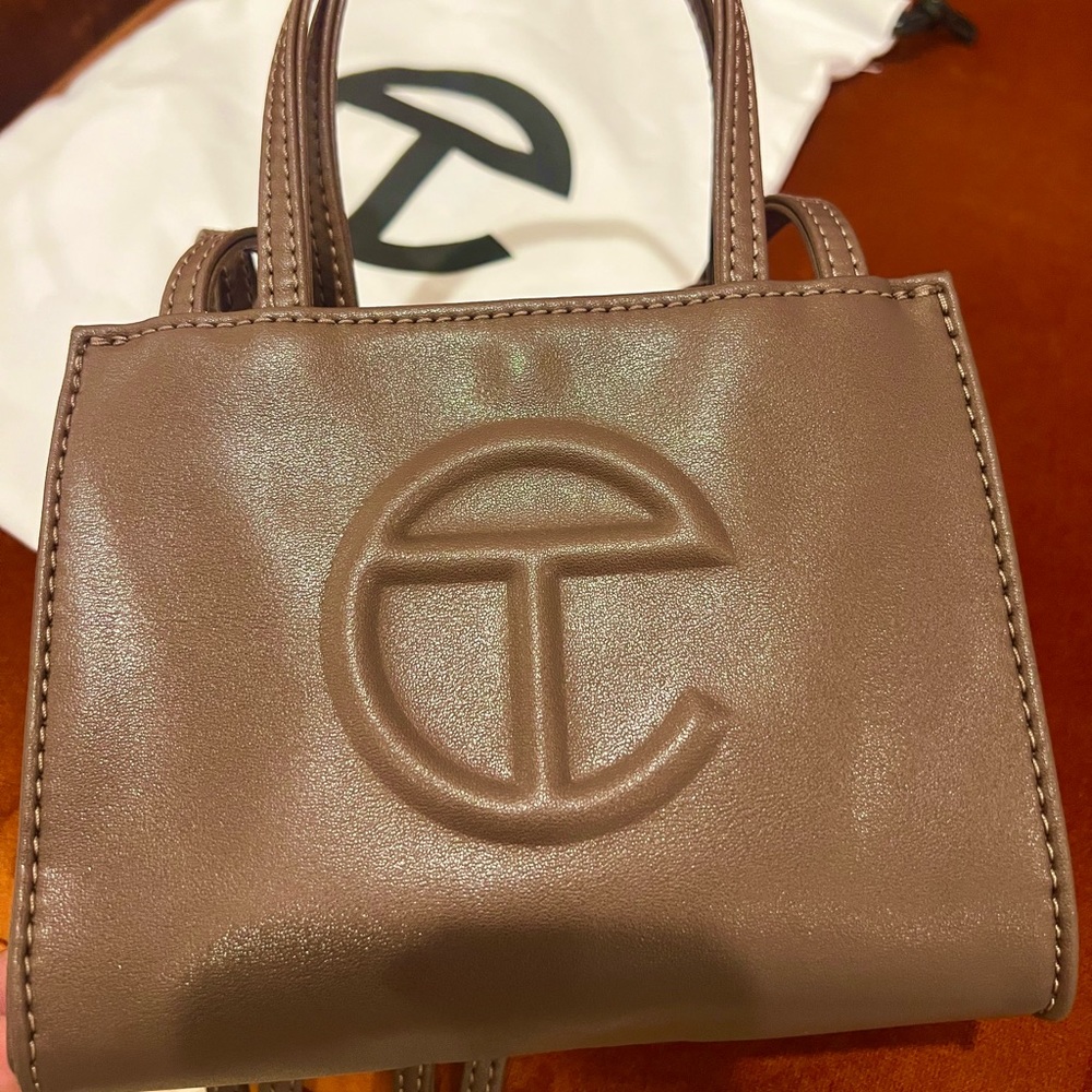 small chocolate TELFAR bag